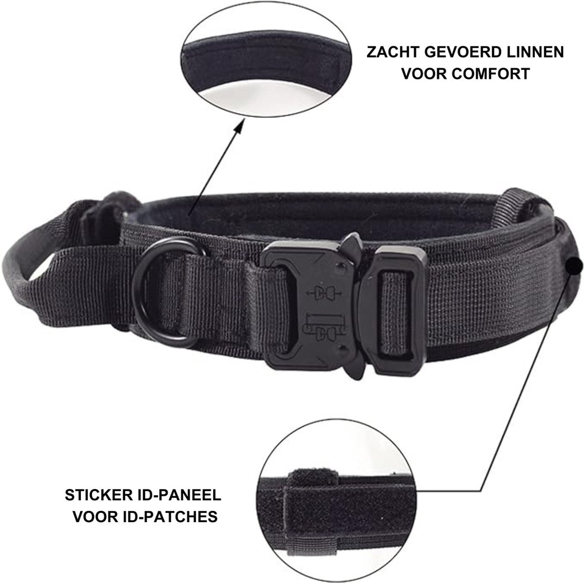 Kleurrijke Tactical Hondenhalsband